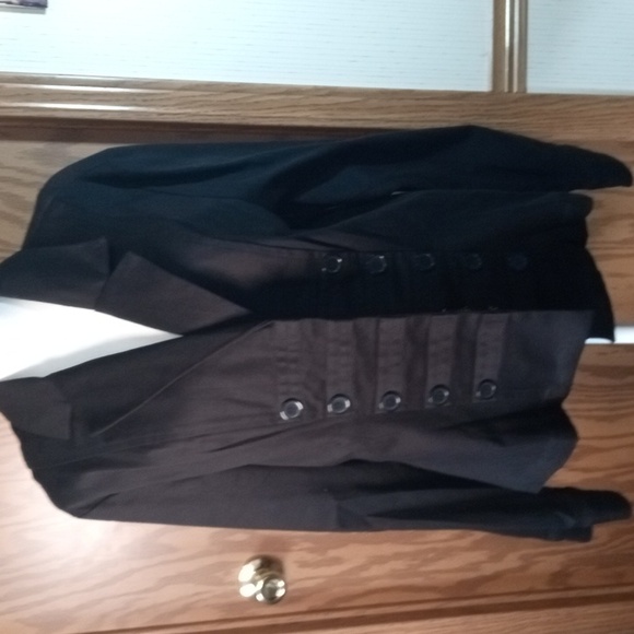 I.Q. Authentic Brand Elegant Black Women's Jacket, Festival, Retro, Grandma Core - Picture 8 of 13